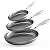 3-Piece Cooker King Tri-Ply Stainless Steel Nonstick Frying Pan Set (8&amp;quot;, 10&amp;quot;, 12&amp;quot;) $39.99, 7-Piece $49.99 + Free Shipping