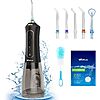 WellLeo 300ml Cordless Rechargeable Water Flosser (Black) $9.49, (Green) $9.34, (White) $9.42 + Free Shipping w/ Prime or on $35+ $9.49