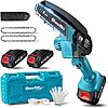 6&amp;quot; Seesii Mini Cordless Electric Hand Chainsaw w/ 2x 21v Batteries &amp;amp; Accessories $26.39 + Free Shipping