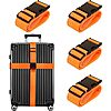 4-Pack Chelmon Heavy Duty TSA Approved Luggage Straps for Suitcases (various colors) for $5.99-$7.19 + Free Shipping w/ Prime or on $35+