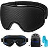 WAOAW Sleep Mask w/ 3D Eye Cups &amp;amp; Adjustable Strap (Black) $4.99 + Free Shipping w/ Prime or on $35+