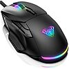 AULA 12800 DPI RGB Backlight Wired Optical Gaming Mouse $6.49 + Free Shipping w/ Prime or on $35+