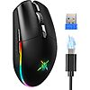 Prime Members: TECKNET RGB 8000 DPI 6-Buttons Rechargeable Wireless Optical Gaming Mouse (Black) $11.59 + Free Shipping