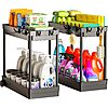 2-Pack Cicilyna 2-Tier Under Sink Organizer (Black) $8.49 + Free Shipping w/ Prime or on $35+