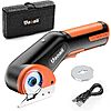 Uaoaii Electric Rechargeable Cordless Rotary Scissors w/ Replacement Blade &amp;amp; Storage Case  $13.99 + Free Shipping w/ Prime or on $35+