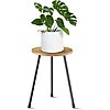KINNARY 11.8&amp;quot; Mid-Century Adjustable Height Wood Top Indoor Plant Stand Table (from 14-16&amp;quot; Tall) $16.89 + Free Shipping w/ Prime or on $35+