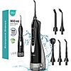 COSLUS 300ml Cordless Portable Rechargeable Water Flosser (Black) $7.99, (Green) $7.69 + Free Shipping