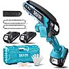 6&amp;quot; Seesii Mini Cordless Electric Hand Chainsaw w/ 2x 21V Batteries $19.71 + Free Shipping
