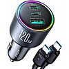 3-Port Joyroom 120W USB-C (PD100 &amp;amp; 35W) &amp;amp; USB-A QC 3.0 Car Charger w/ 4' 100W USB-C Cable $11.09 + Free Shipping w/ Prime or on $35+
