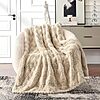 50&amp;quot; x 60&amp;quot; Cozy Bliss Faux Fur Textured Throw Blanket (Beige Zigzag) $11.99 + Free Shipping w/ Prime or on $35+