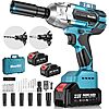 SEESII 1/2&amp;quot; 21V Cordless Brushless Impact Wrench w/ 2x 4.0Ah Batteries (WH700) $53.99 + Free Shipping
