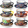 Prime: 8-Oz vancasso Porcelain Tea Cups & Saucer Set (Set of 6) $29.66 + Free Shipping