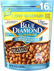 Blue Diamond Almonds Low Sodium 16 oz $5.29 w/Subscribe & Save