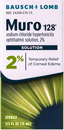 0.5-Oz Muro 128 Temporary Relief of Corneal Edema 2% Eye Drops $13.15 w/ S&S + free shipping w/ Prime or on $25+