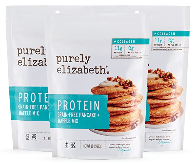 3-Pack 10-Oz purely elizabeth Grain-Free Protein & Collagen Pancake & Waffle Mix $11.65 + free shipping w/ Prime or on $25+