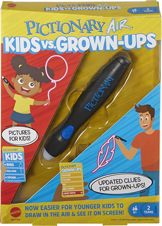 Pictionary Air Kids vs Grown-Ups Family Drawing Game $6 + free shipping w/ Prime or on $25+