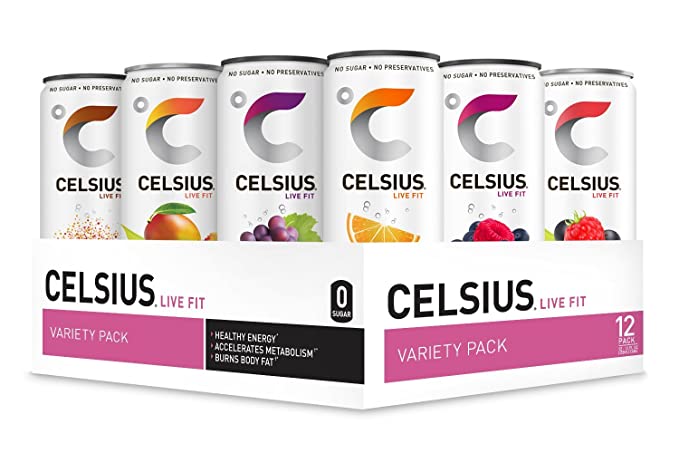 12-Pack 12-Oz Celsius Essential Energy Drink (Official Variety Pack) $14.40 + free shipping w/ Prime or on $25+