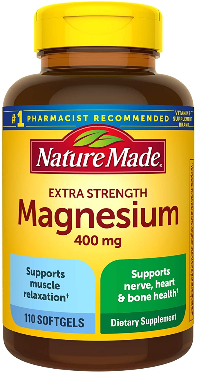 110-Ct 400mg Nature Made Extra Strength Magnesium Softgels $5.90 w/ S&S + free shipping w/ Prime or on $25+