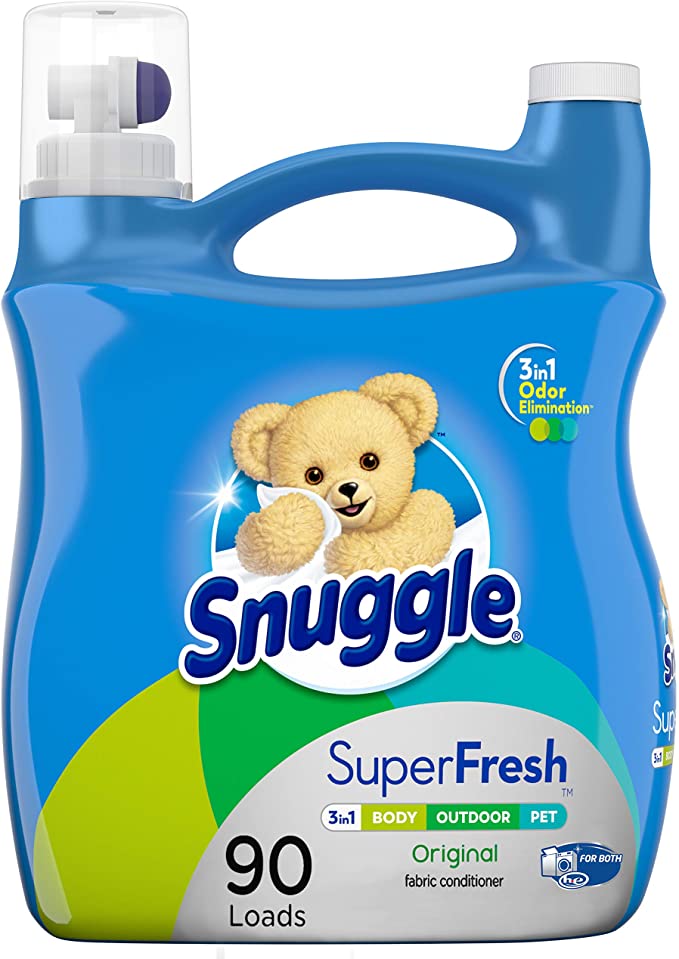 95-Oz Snuggle Plus SuperFresh Liquid Fabric Softener (Original) $5.10 w/ S&S + Free Shipping w/ Prime or on $25+