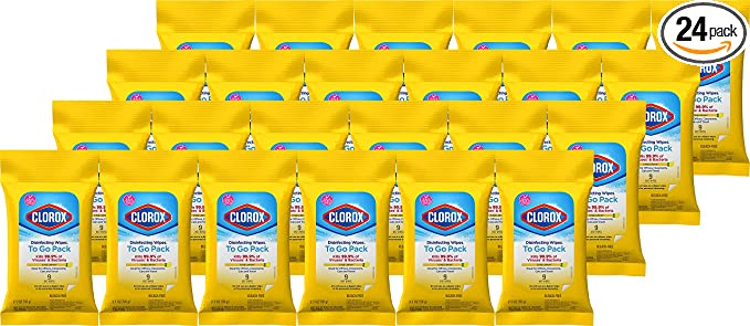 24-Pack 9-Ct Clorox Disinfecting Wipes On The Go (Bleach Free) $16.10 + Free Shipping w/ Prime or on $25+