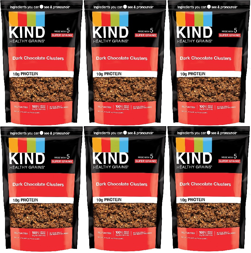 6-Pack 11-Oz KIND Healthy Grains Clusters (Dark Chocolate Granola) $16.15 ($2.64 each) + Free Shipping w/ Prime or on $25+