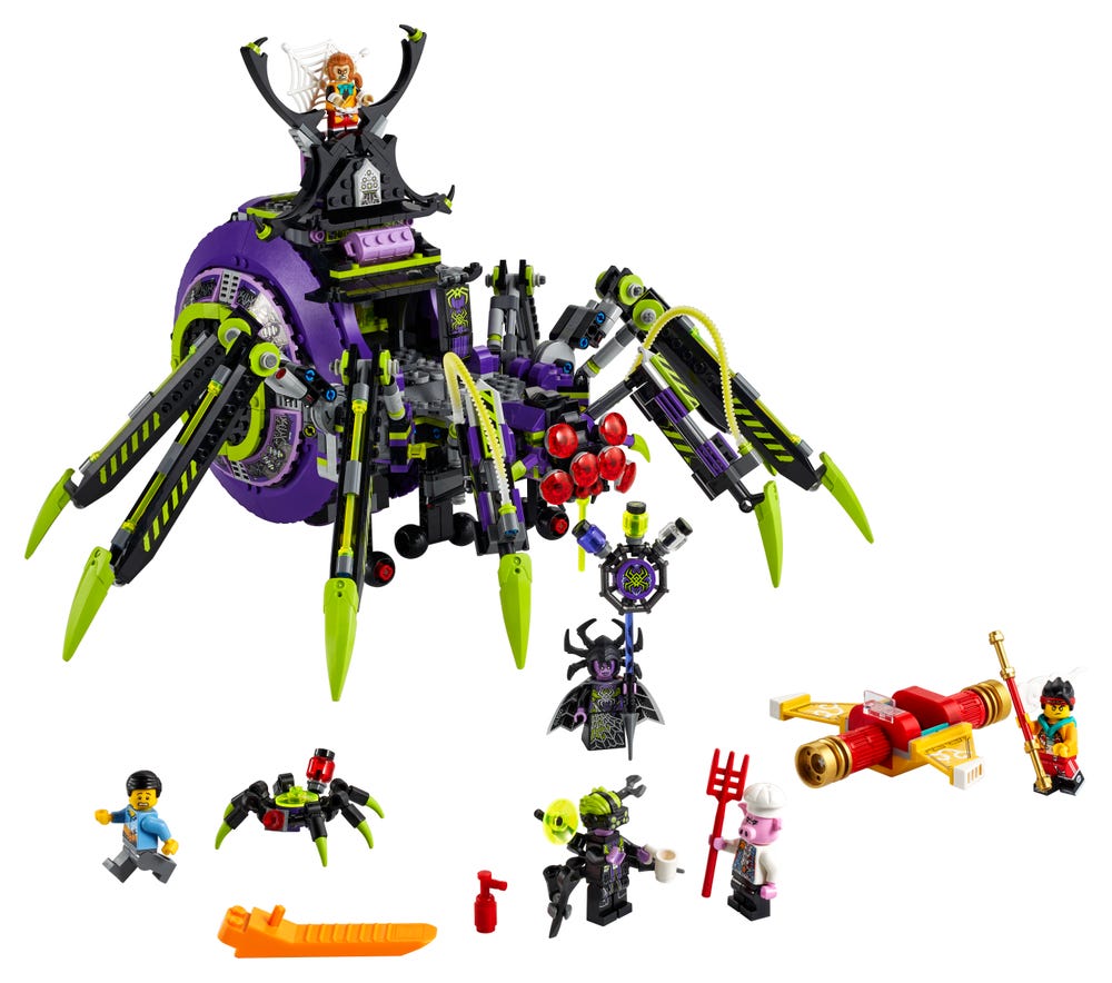 1170-Pc LEGO Monkie Kid Spider Queen's Arachnoid Base Building Kit $86.70 + Free Shipping