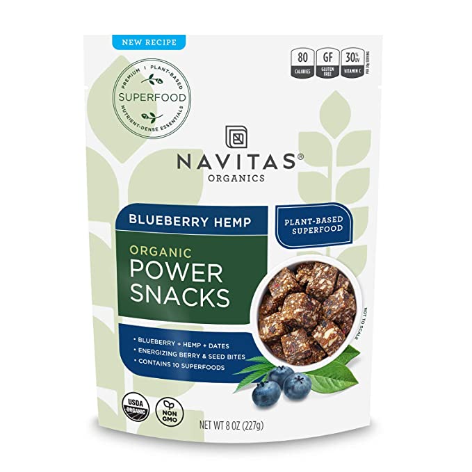 8-Oz Navitas Organics Gluten Free Superfood Power Snacks (Blueberry Hemp) $5.90 w/ S&S + Free Shipping w/ Prime or on $25+