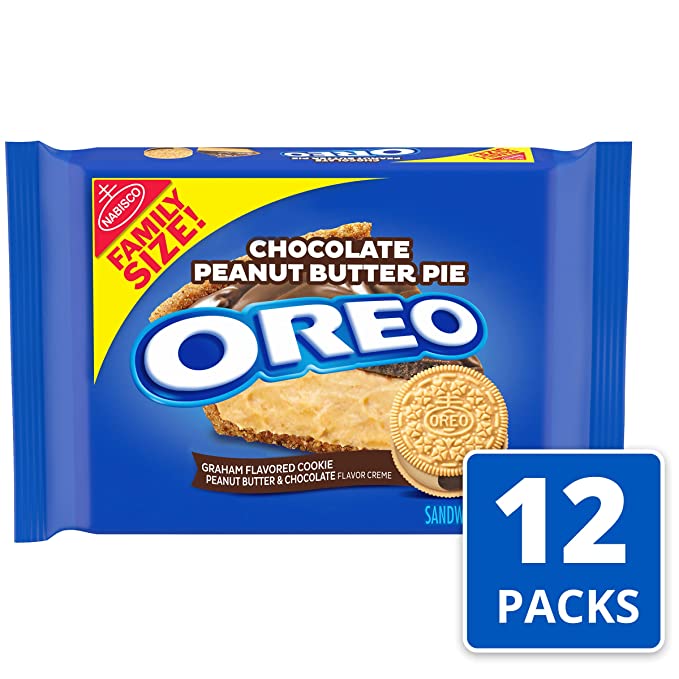 12-Pack 17-Oz Oreo Chocolate Peanut Butter Sandwich Cookies Family Size $24.85 ($2.07 each) + Free Shipping