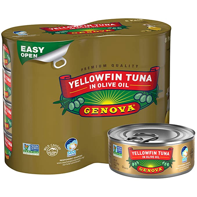 8-Pack 5-Oz Genova Premium Wild Caught Yellowfin Tuna in Olive Oil $12.35 w/ S&S + Free Shipping w/ Prime or on $25+