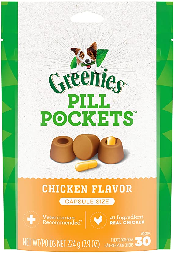 Greenies Pill Pockets Natural Dog Treats (Chicken): 7.9-Oz $4.60, 15.8-Oz $8.25 w/ S&S + Free Shipping w/ Prime or on $25+