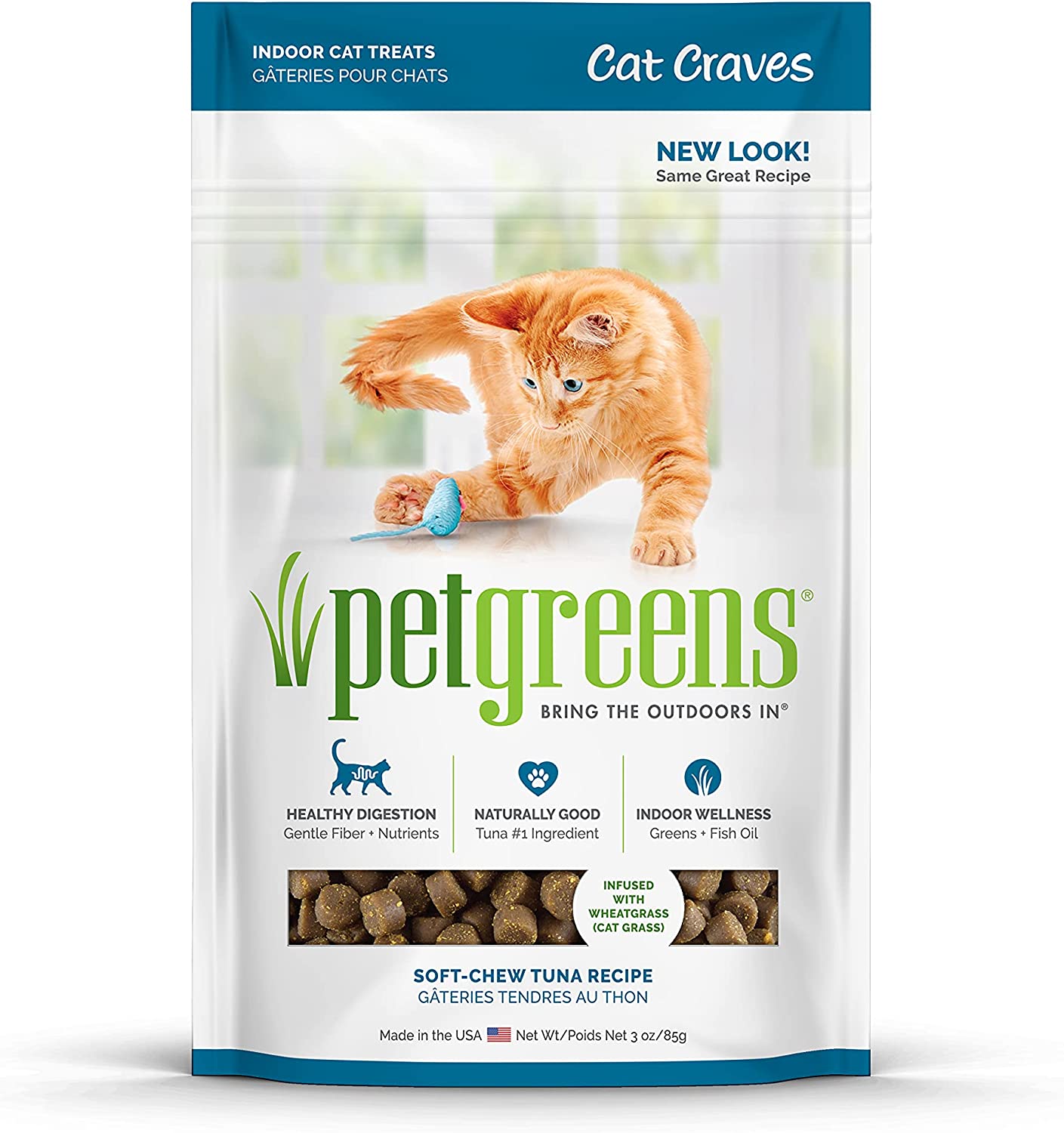 3-Oz Pet Greens Semi-Moist Cat Craves Treats (Tuna) $1.40 w/ S&S + Free Shipping w/ Prime or on $25+