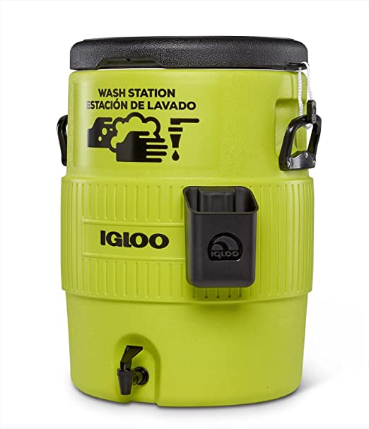 10-Gallon Igloo Portable Cooler Beverage Dispenser/Handwash Station w/ Flat Seat Lid (Green) $30 + Free Shipping