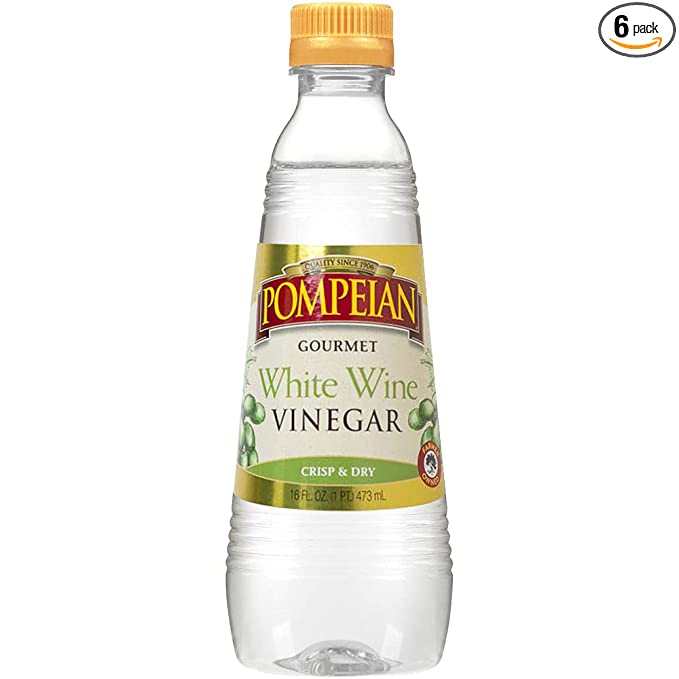 6Pack 16Oz Pompeian Gourmet White Wine Vinegar 9.10 (1.51 each) w