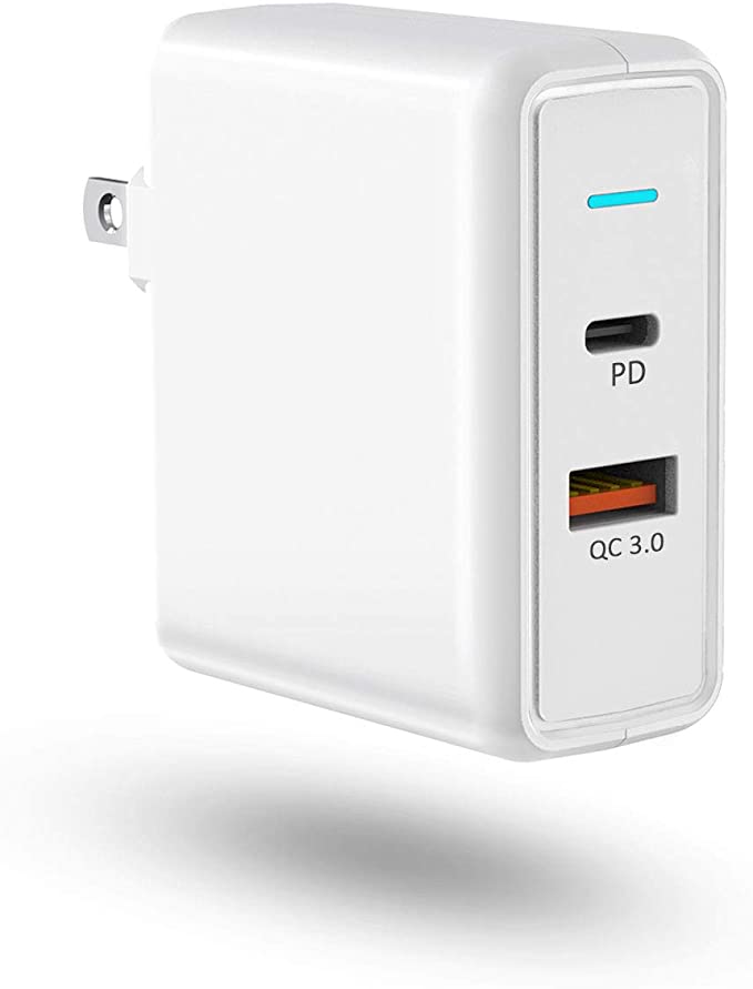 36W Aiibe Dual Port Charger Adapter w/ 18W PD & Quick Charge 3.0 (White) $6.80 + Free Shipping w/ Prime or on $25+