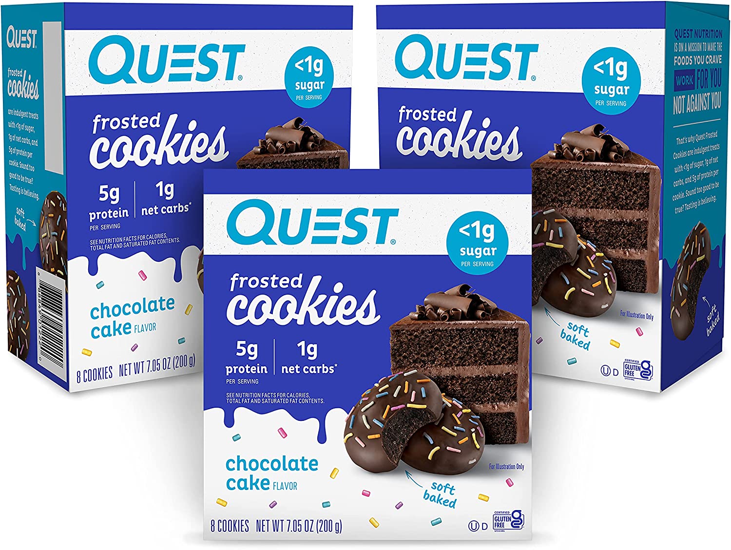 24-Ct Quest Nutrition Frosted Cookies (Chocolate Cake) $18.85 w/ S&S + Free Shipping w/ Prime or on $25+
