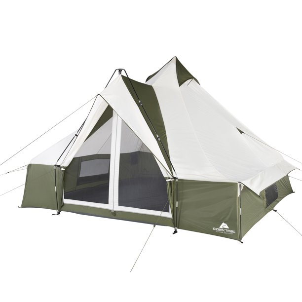 8-Person Ozark Trail Hazel Creek Lodge Camping Tent w/ Covered Entrance $99 + Free Shipping