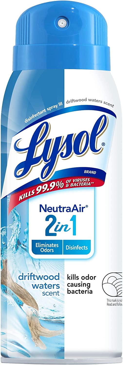 10-Oz Lysol NeutraAir 2-in-1 Eliminates Odors & Disinfects Spray (Driftwood Waters) $2.60 w/ S&S + Free Shipping w/ Prime or on $25+