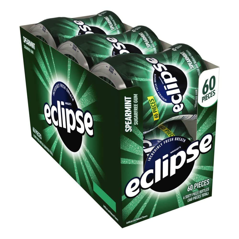 6-Pack 60-Count Eclipse Spearmint Sugarfree Chewing Gum $11 ($1.83 each) w/ S&S + Free Shipping w/ Prime or on $25+