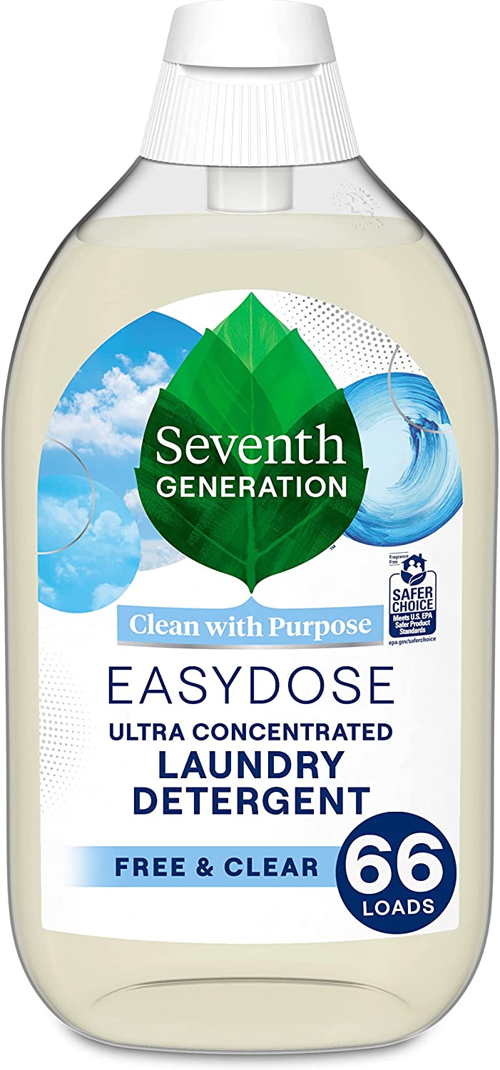 23-Oz Seventh Generation EasyDose Ultra Concentrated Laundry Detergent (66 Loads): Free & Clear $9.10 w/S&S, Fresh Lavender $9.80 + Free Shipping w/ Prime or on $25+