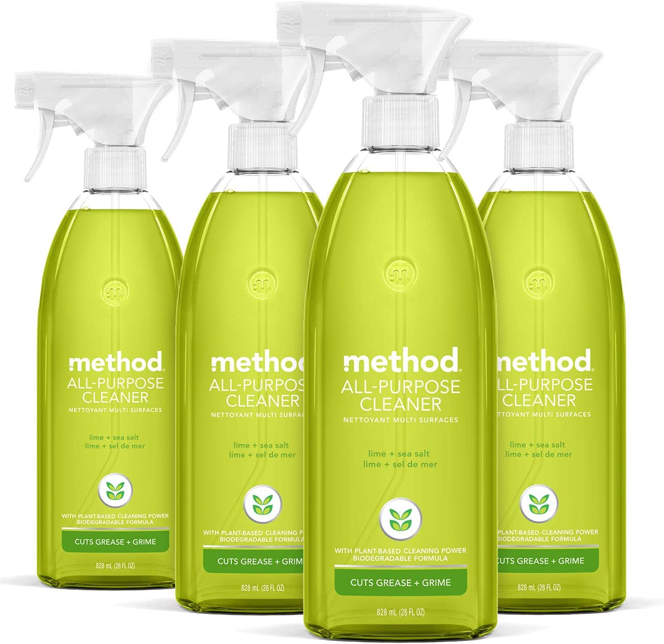 4-Pack 28-Oz Method All-Purpose Cleaner Spray (Lime + Sea Salt) $9.30 ($2.32 each) w/ S&S + Free Shipping w/ Prime or on $25+