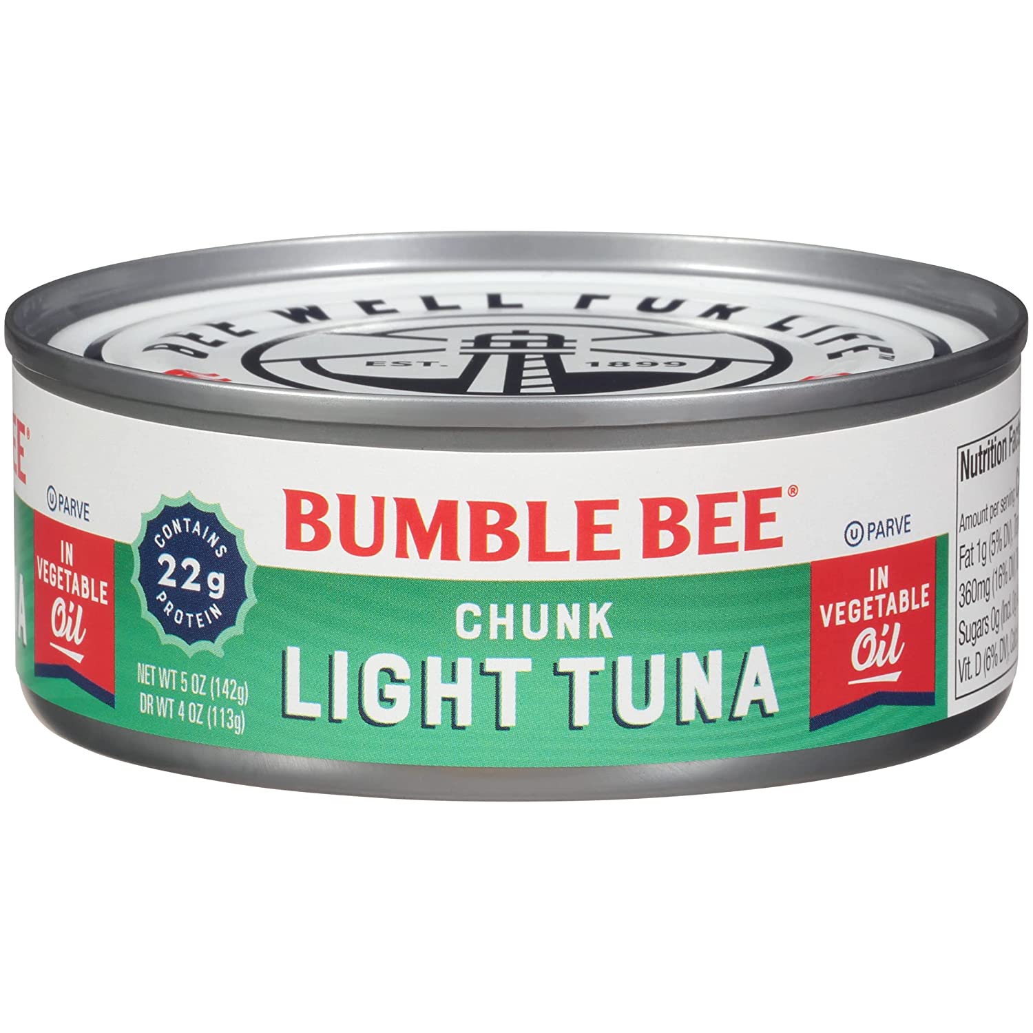 24-Pack 5-Oz Bumble Bee Chunk Light Tuna in Oil $17.05 ($0.71 each) w/ S&S + Free Shipping w/ Prime or on $25+