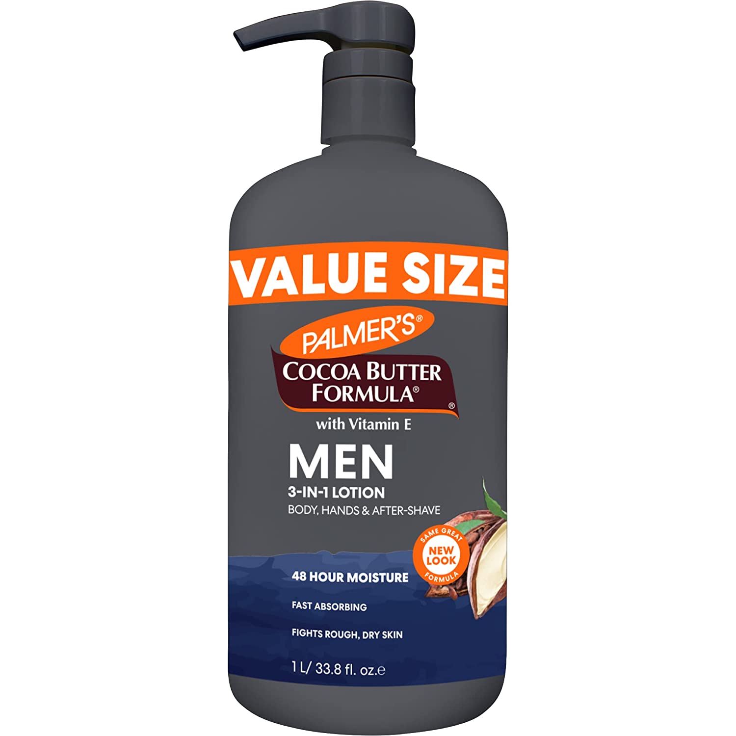 33.8-Oz Palmer's Cocoa Butter Formula Men's Fast Absorbing Face & Body Lotion w/ Vitamin E $10.10 w/ S&S + Free Shipping w/ Prime or on $25+