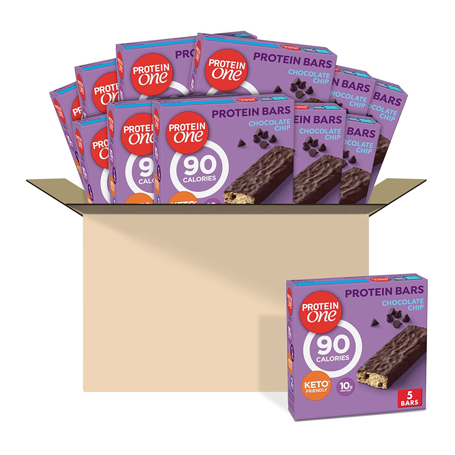 60-Ct 4.8-Oz Protein One 90 Calories Protein Bar (Chocolate Chip) $38.60 ($0.64 each) w/ S&S + Free Shipping w/ Prime or on $25+