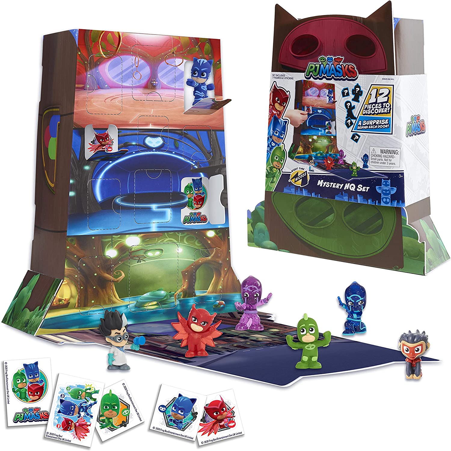 PJ Masks Night Time Micros Mystery HQ Box Set $4 + Free Shipping w/ Prime or on $25+