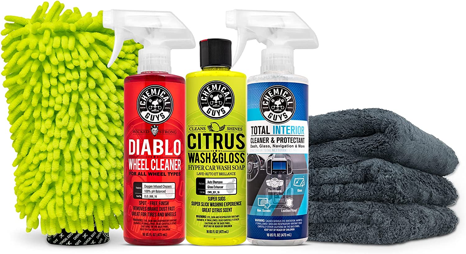7-Piece Chemical Guys Clean & Shine Car Wash Starter Kit (HOL357) $26.05 + Free Shipping