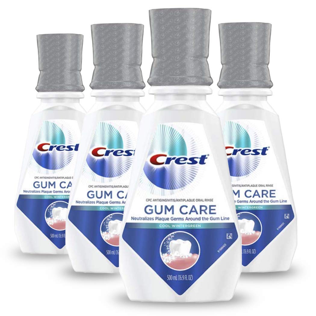 4-Pack 16.9-Oz Crest Gum Care Mouthwash (Cool Wintergreen) $11.20 w/ S&S + Free Shipping w/ Prime or on $25+