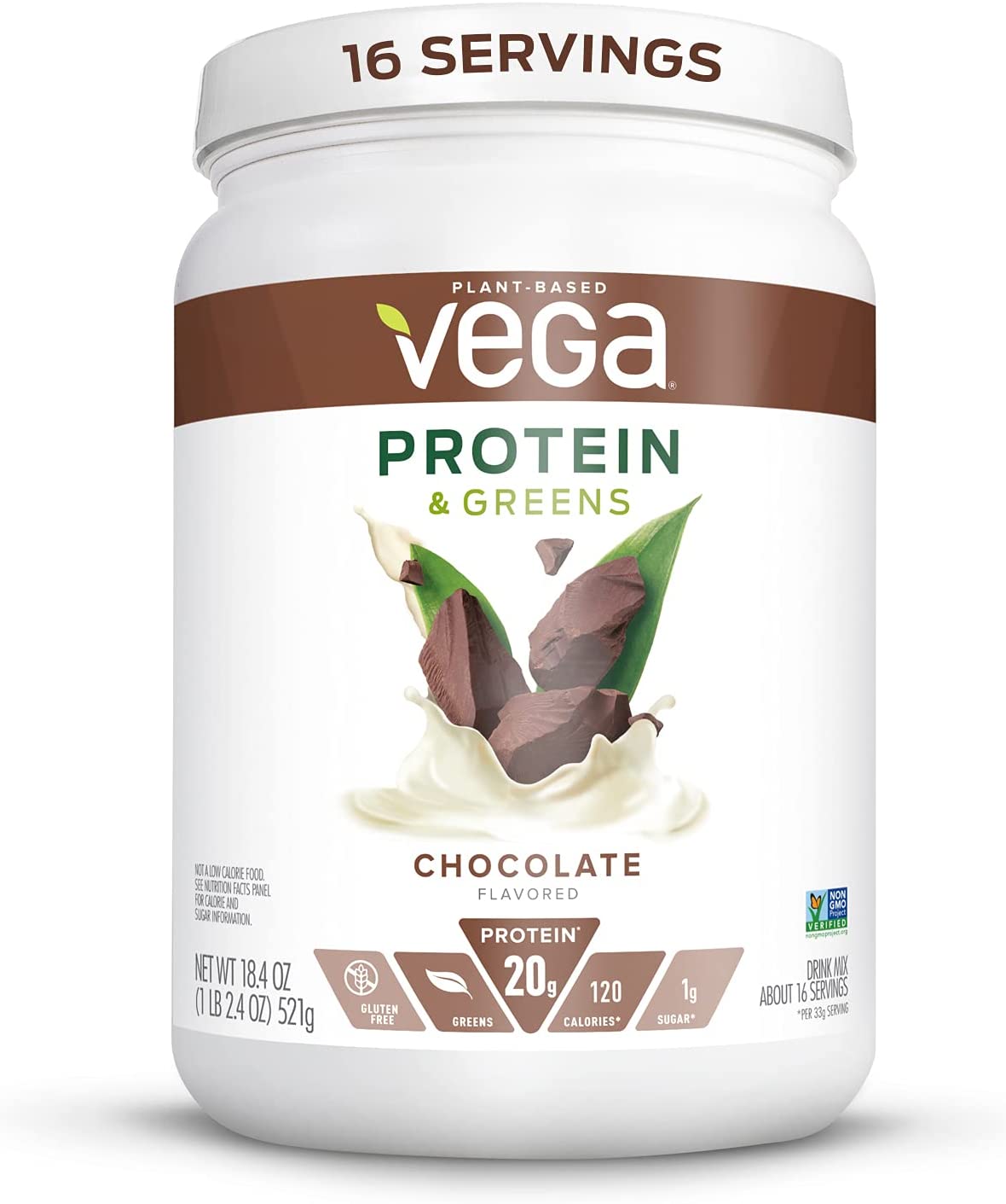 Vega Protein and Greens Vegan Protein Powder: 1.2-lbs (Chocolate) $11.05, 1.5-lbs (Berry) $14.30, 1.5-lbs (Vanilla) $14.40 & More  w/ S&S + Free Shipping w/ Prime or on $25+