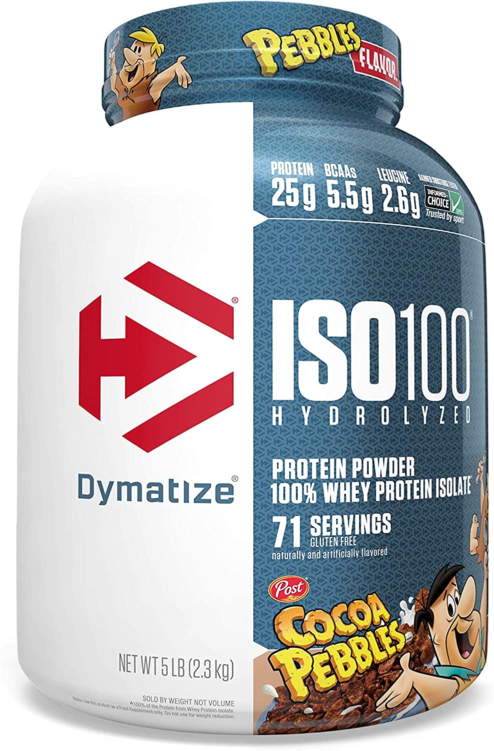 5-lbs Dymatize ISO100 Hydrolyzed Protein Powder: Cocoa Pebbles $51, Vanilla $57.10 & More w/ S&S + Free Shipping