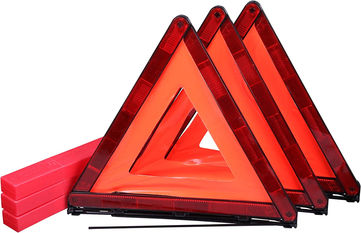 Amazon Prime Members: 3-Pack 17" Cartman Foldable Emergency Safety Warning Triangles w/ Storage Case $4 + Free Shipping w/ Prime or on $25+