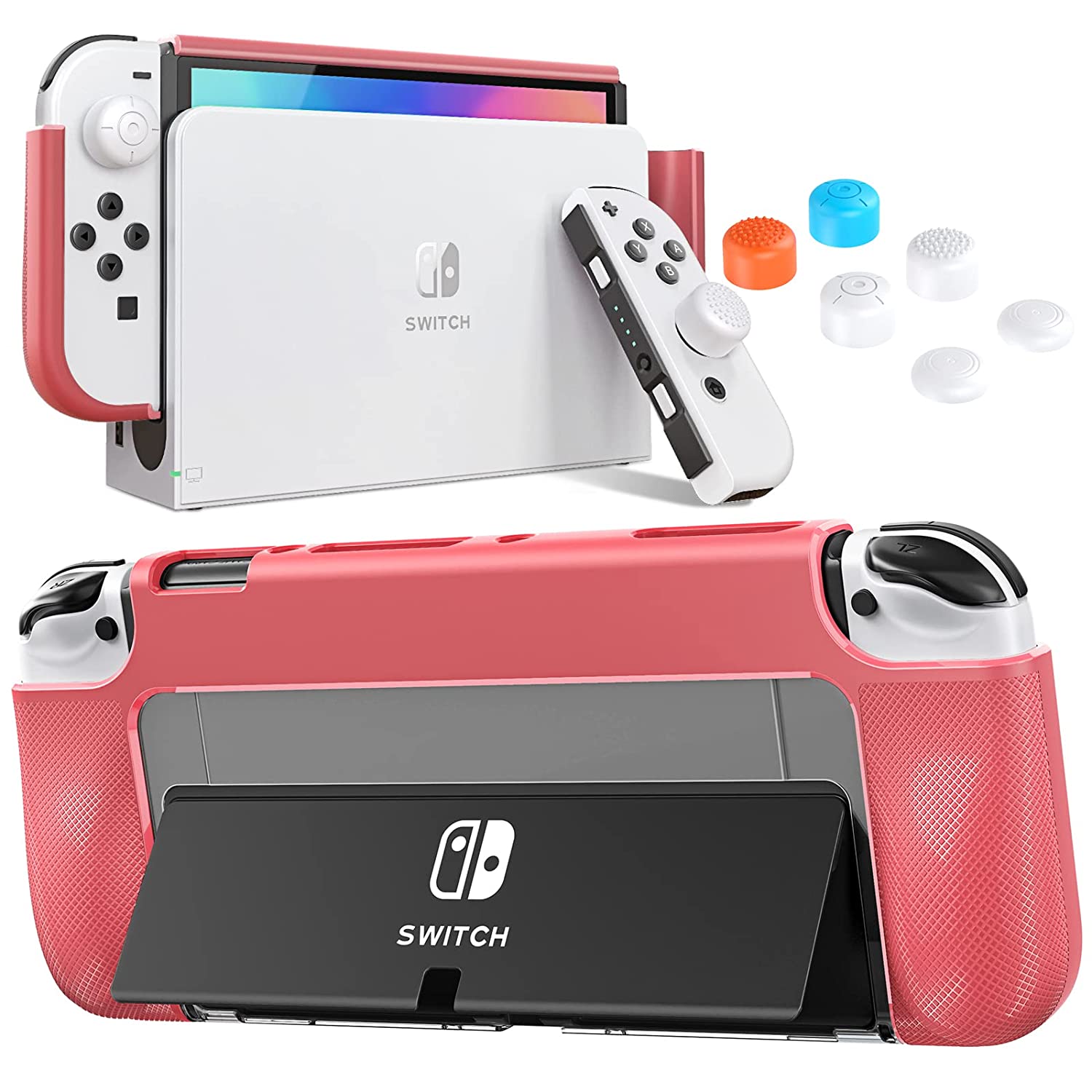 Amazon Prime Members: HeyStop Protective Case for Nintendo Switch OLED: Clear $4.80, Pink $4.20 + Free Shipping w/ Prime or on $25+